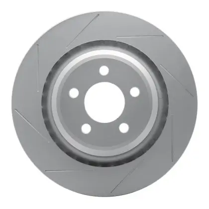 R1 Concepts 2005-2023 Dodge Charger / Challenger / 300 4 Piston Rear Geospec Coated Rotor - Slotted 1
