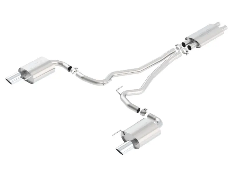 Borla Touring Cat-Back 15 Ford Mustang Gt 5.0L V8 Mt/At 2.5In Pipe 4In Tip 1