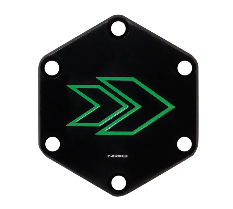 Nrg Arrow Engraved Horn Delete Button- Green 1