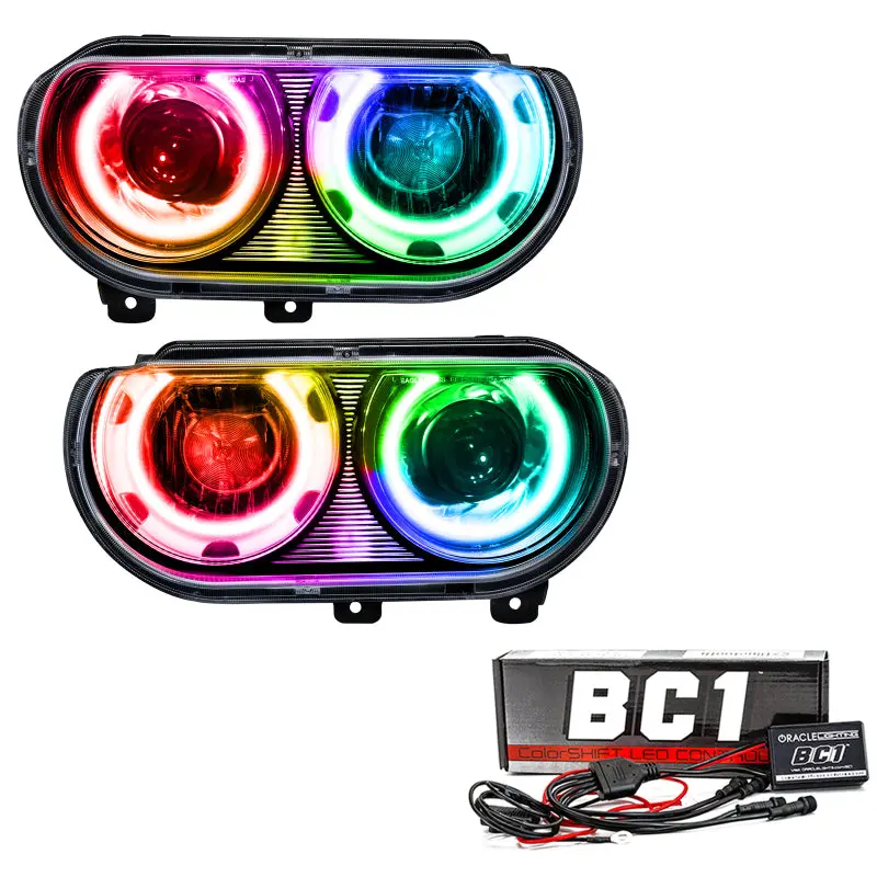 Oracle 08-14 Dodge Challenger Smd Hl (Hid Style) - Colorshift W/ Bc1 Controller 1