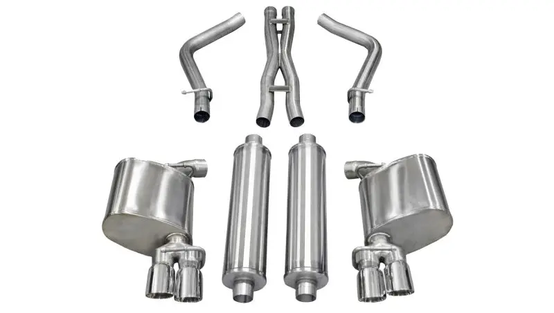 Corsa 2011-2013 Dodge Charger R/T 5.7L V8 Polished Sport Cat-Back Exhaust 1