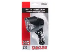 Simson Voorvorkkoplamp Truss E-Bike Zwart Op Kaart 1