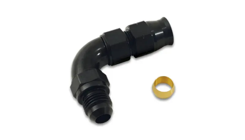 Vibrant 90 Degree 1/2In Tube To Male -8An Flare Adapter W/ Olive Inserts 1