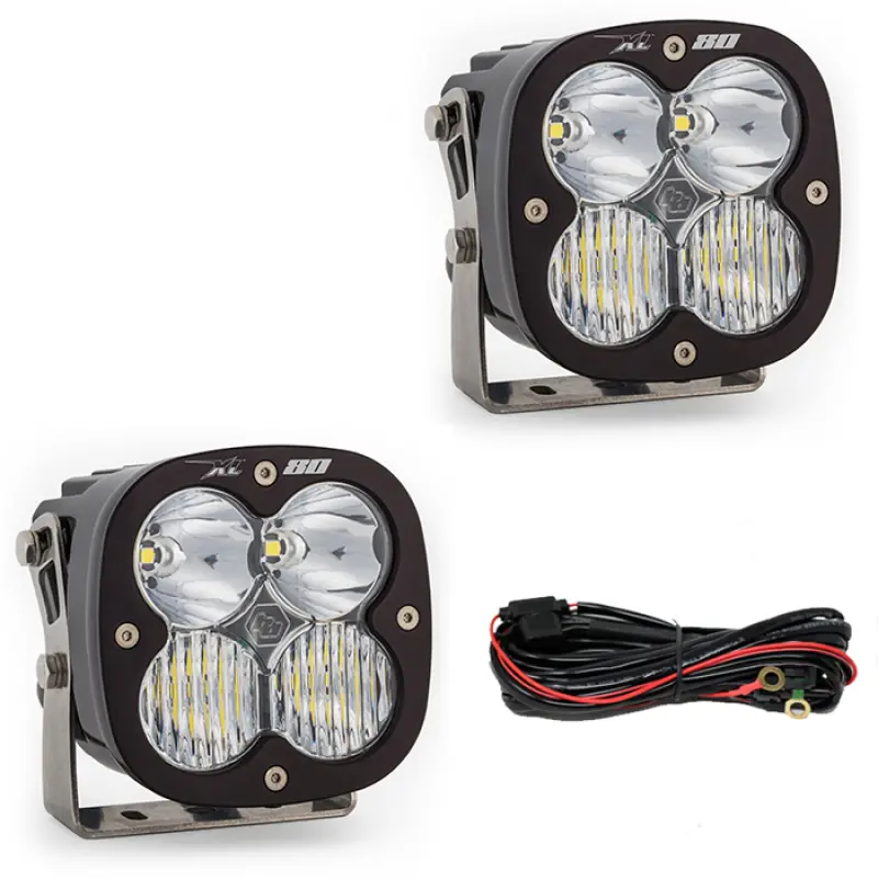 Baja Designs Jeep Jl/Jt Rubicon Steel Bumper Led Light Kit Xl 80 1