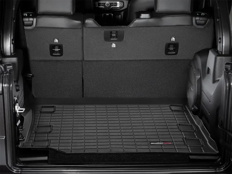 Weathertech 2018+ Jeep Wrangler Unlimited Cargo Liner-Black (Vehicles W/Flat Load Floor & Subwoofer) 2