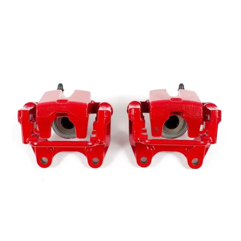 Power Stop 09-10 Dodge Challenger Rear Red Calipers W/Brackets - Pair 1
