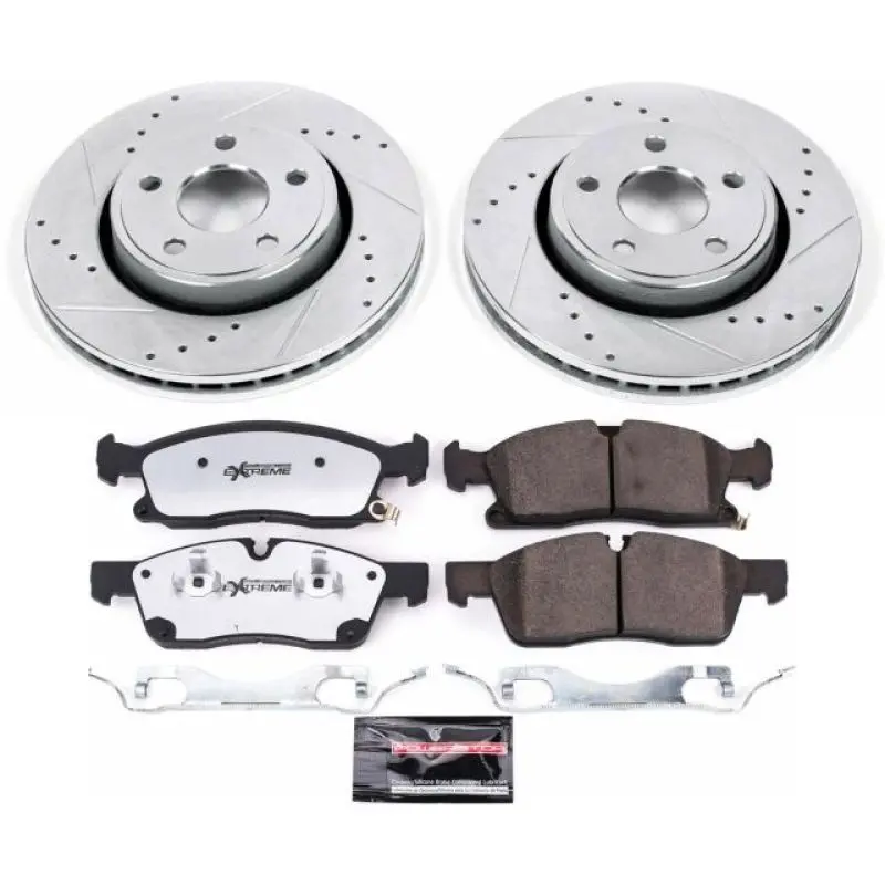 Power Stop 17-19 Jeep Grand Cherokee Front Z36 Truck & Tow Brake Kit 1