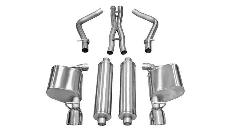 Corsa 2011-2013 Chrysler 300 R/T 5.7L V8 Polished Sport Cat-Back Exhaust 1