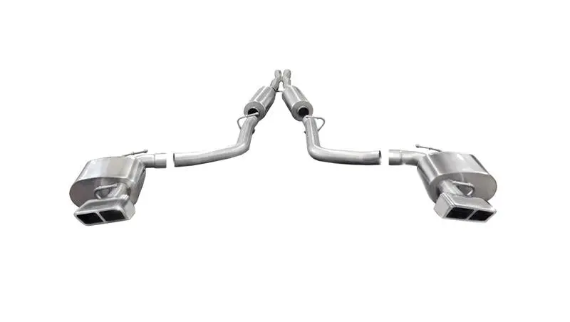 Corsa 2014-2014 Dodge Challenger Srt-8 6.4L V8 Auto Polished Xtreme Cat-Back Exhaust 1