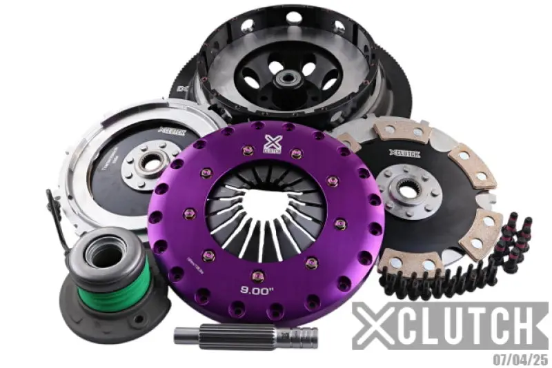 Xclutch 18-24 Ford Mustang Gt 5.0L 9In Twin Solid Ceramic Clutch Kit 1