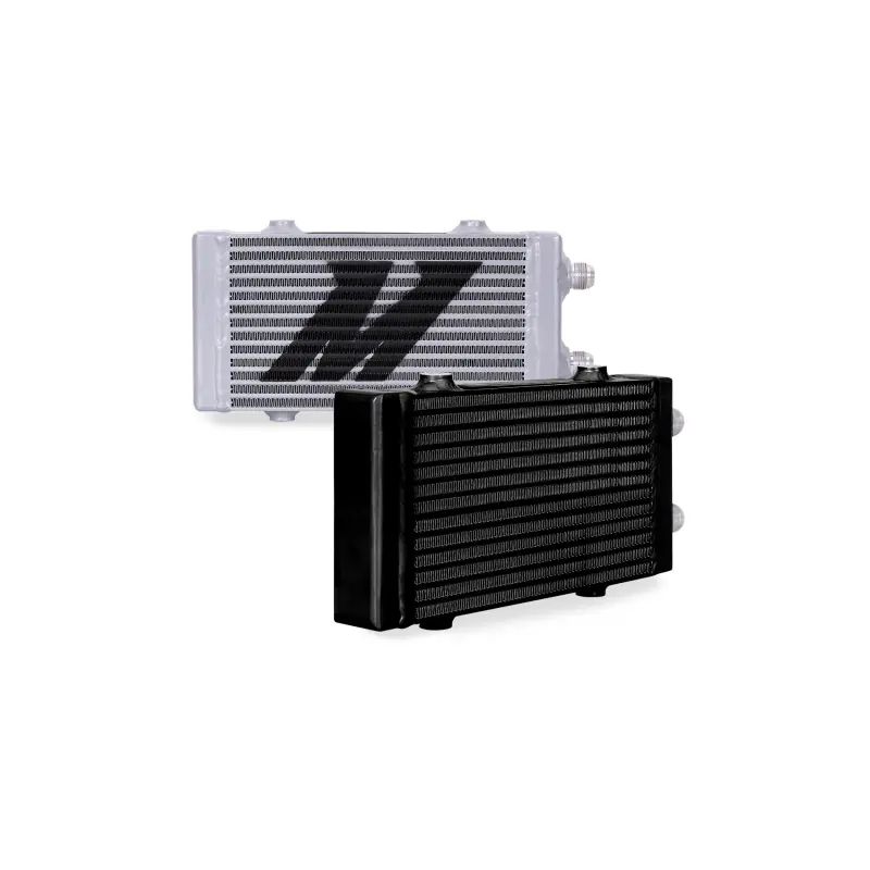 Mishimoto Universal Small Bar And Plate Dual Pass Black Oil Cooler 1
