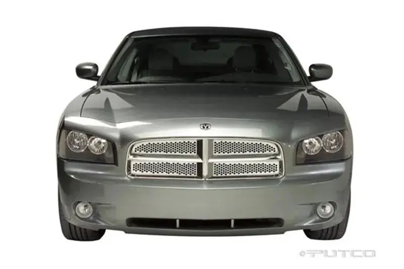 Putco 06-10 Dodge Charger (Honeycomb Style) - Main Grille Punch Stainless Steel Grilles 1