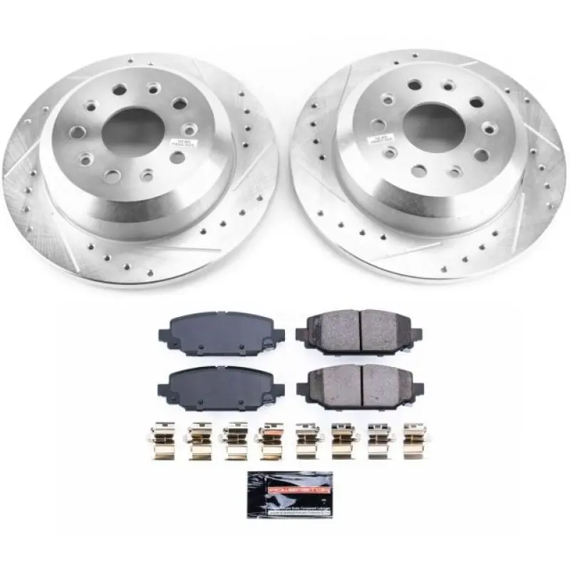 Power Stop 18-19 Jeep Wrangler Rear Z23 Evolution Sport Brake Kit 1