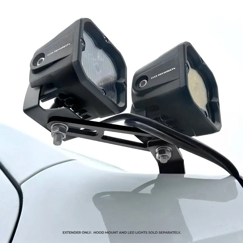 Go Rhino Universal Xe Hood Hinge Cube Light Mount 2