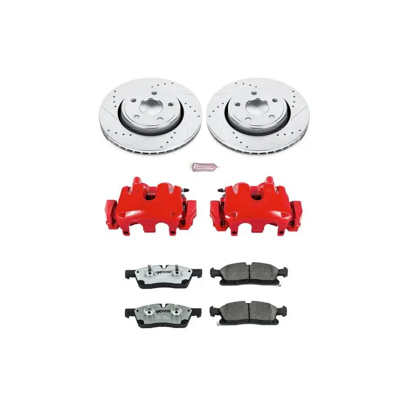 Power Stop 11-16 Jeep Grand Cherokee Front Z26 Street Kit W/Cals 1
