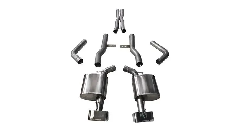 Corsa 2015-2023 Dodge Challenger Srt / Scat Pack / R/T 6.4L Polished Xtreme Cat-Back Exhaust 1