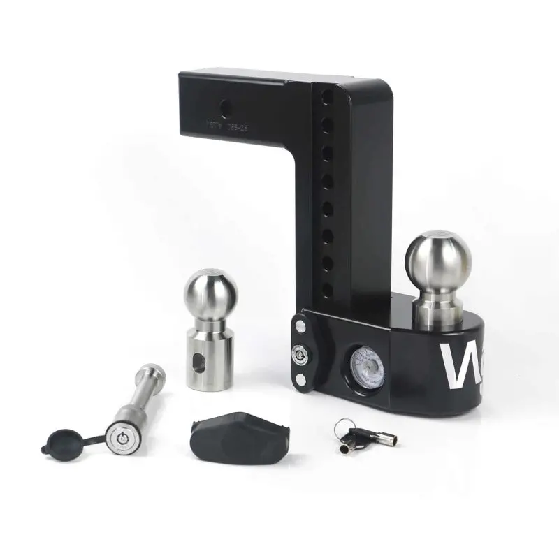 Weigh Safe 8In Drop Hitch W/Built-In Scale & 2.5In Shank (8K/18.5K Gtwr) W/Ws05 - Black Cerakote 1