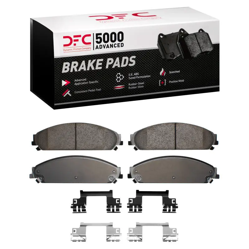 Dfc 07-23 Chrysler 300 Front 5000 Advanced Ceramic Brake Pads And Hardware Kit 1