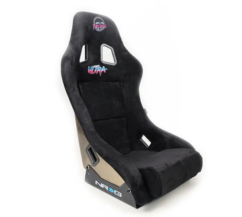 Nrg Frp Bucket Seat Ultra Edition - Medium (Black Alcantara/Gold Glitter Back) 1