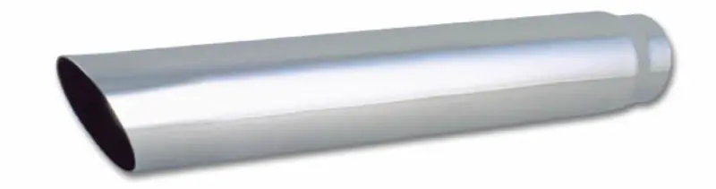 Vibrant 4In Round Ss Truck/Suv Exhaust Tip (Single Wall Angle Cut) - 3In Inlet 20In Long 1