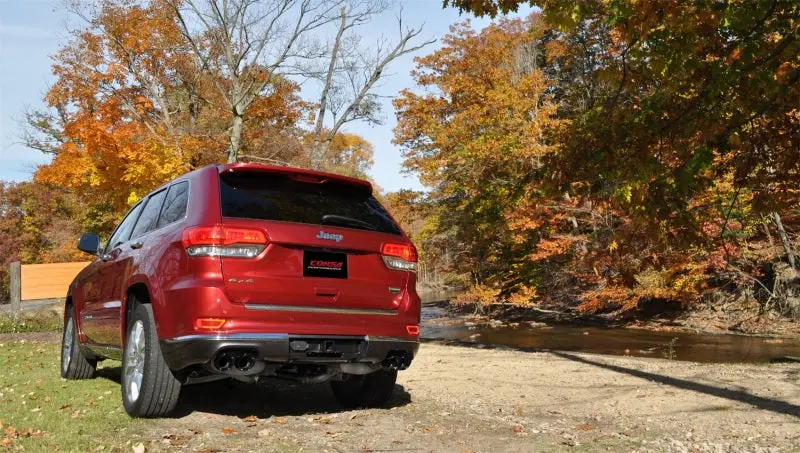 Corsa 2014-2021 Jeep Grand Cherokee 3.6L V6 Black Sport Cat-Back Exhaust 2