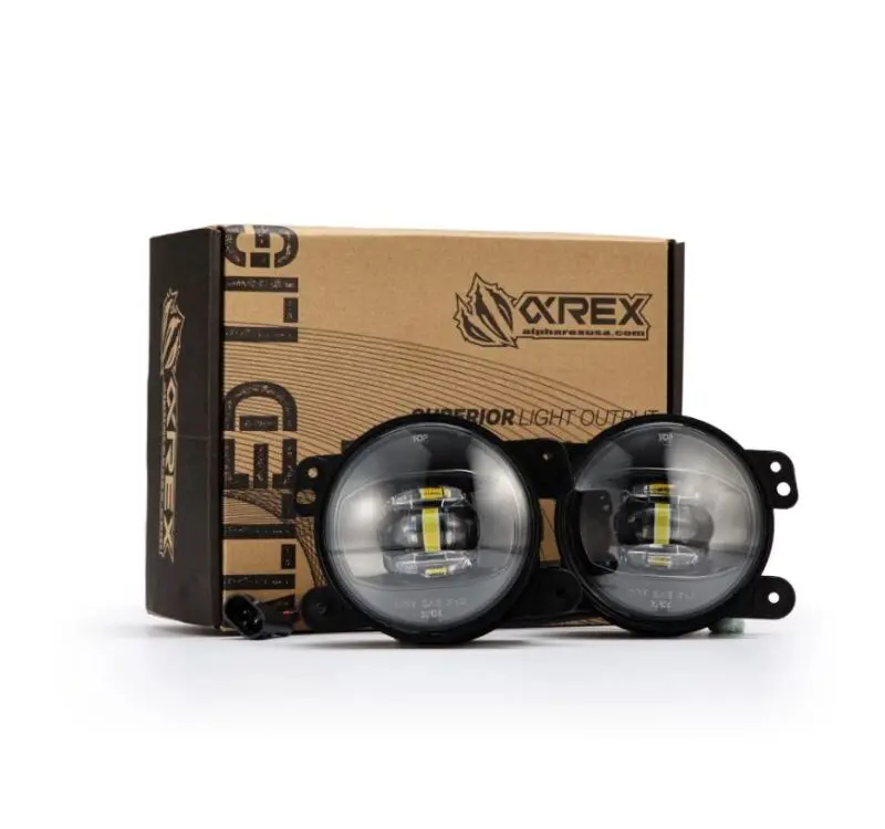 Alpharex Universal Chrysler/Dodge/Hummer/Jeep Doubletap Dual Color Led Proj Fog Lights - White/Amber 1