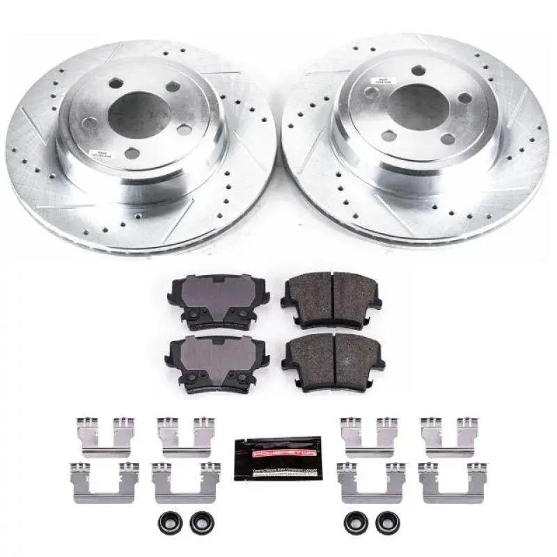 Powerstop 05-23 Chrysler 300/Charger/Challenger Rear Z23 Evolution Sport Brake Kit(W 2 Piston Caliper) 1