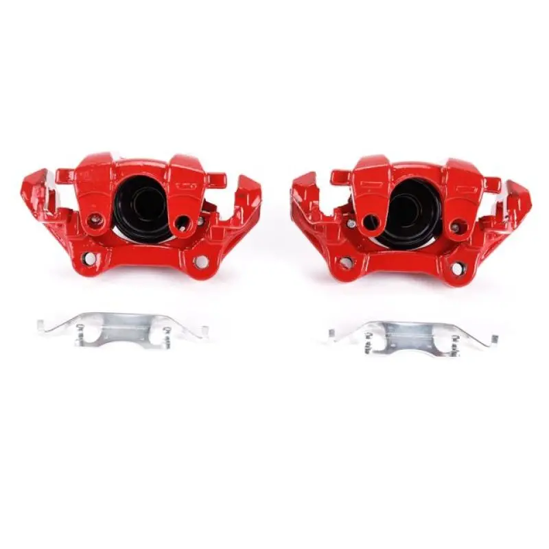 Power Stop 11-17 Dodge Durango Rear Red Calipers W/Brackets - Pair 1