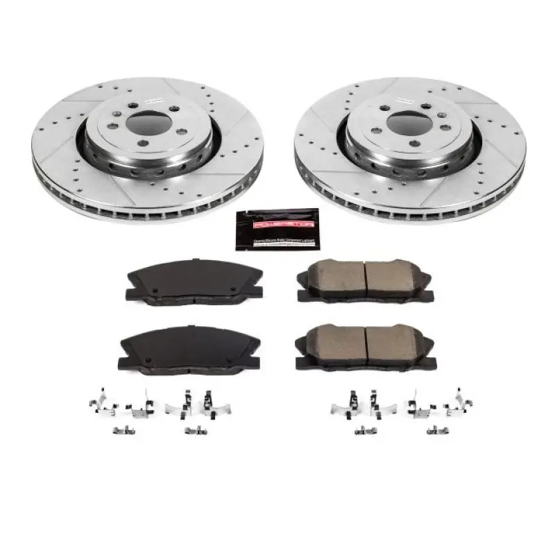 Power Stop 14-22 Dodge Charger Front Z23 Evolution Brake Kit 1