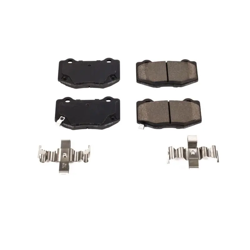 Power Stop 2016-2020 Ford Mustang Shelby Gt350r Rear  Z17 Evolution Ceramic Brake Pads W/Hardware 1