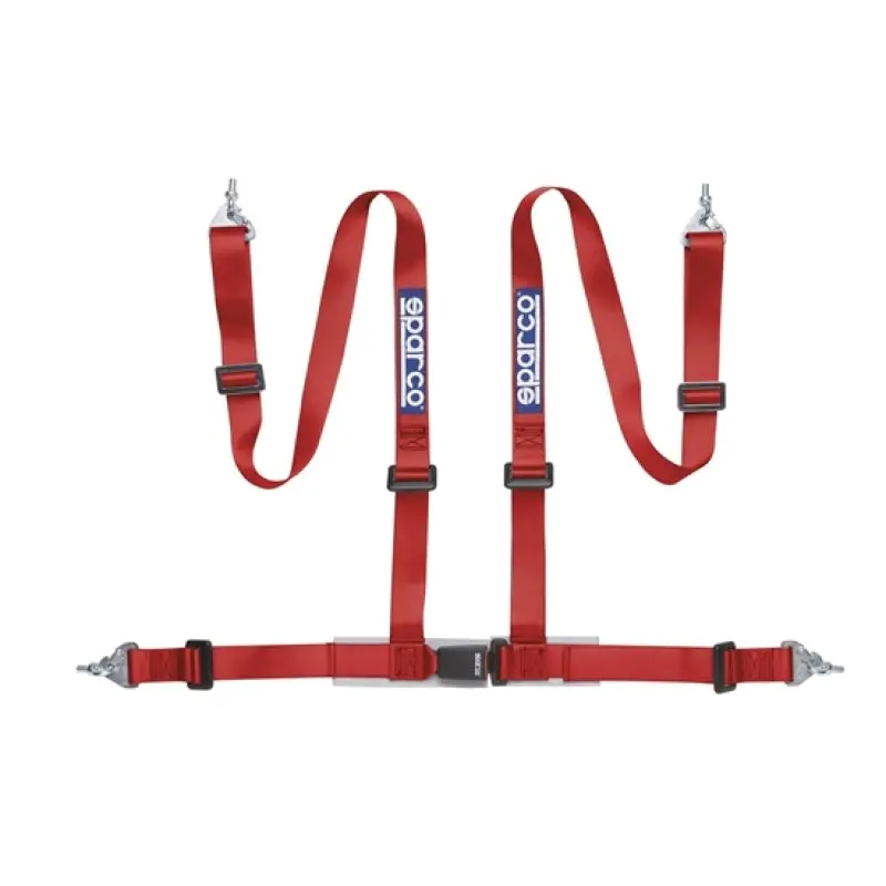Sparco Belt 2 Inch Red 4Pt Snap-In 1