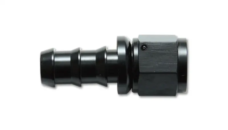 Vibrant -4An Push-On Straight Hose End Fitting - Aluminum 1