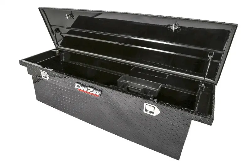 Deezee Universal Tool Box - Red Crossover - Single Lid Black Bt (Deep Low) 2