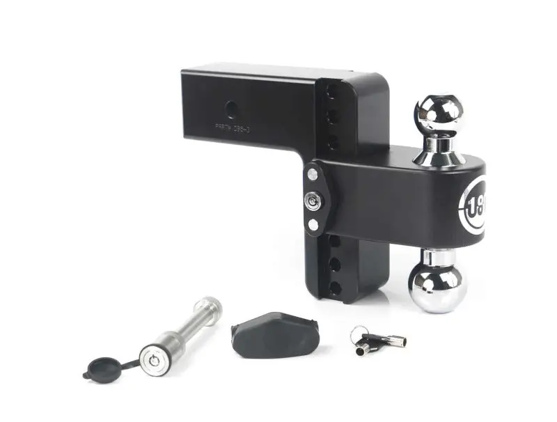 Weigh Safe 180 Hitch 6In Drop Hitch & 3In Shank (10K/21K Gtwr) W/Ws05 - Black Cerakote 1