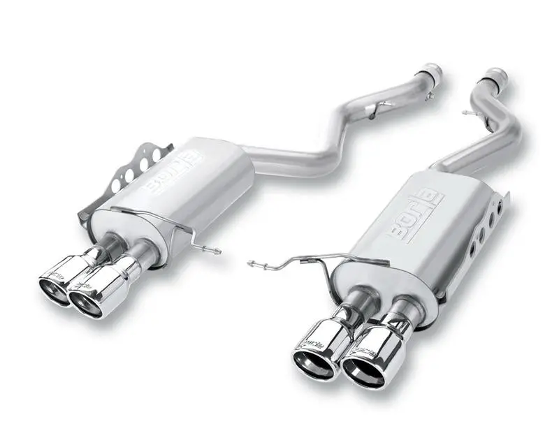 Borla S-Type Rear Section 15-17 Ford Mustang Gt 5.0L V8 Mt/At 2.5In Pipe 4In Tip (Black Chrome) 1