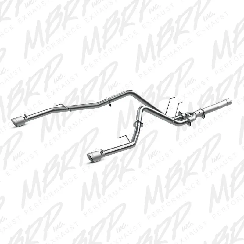 Mbrp 2014 Dodge Ram 1500 3.0L Ecodiesel 2.5In Filter Back Exhaust Dual Split Rear Exit Alum 1