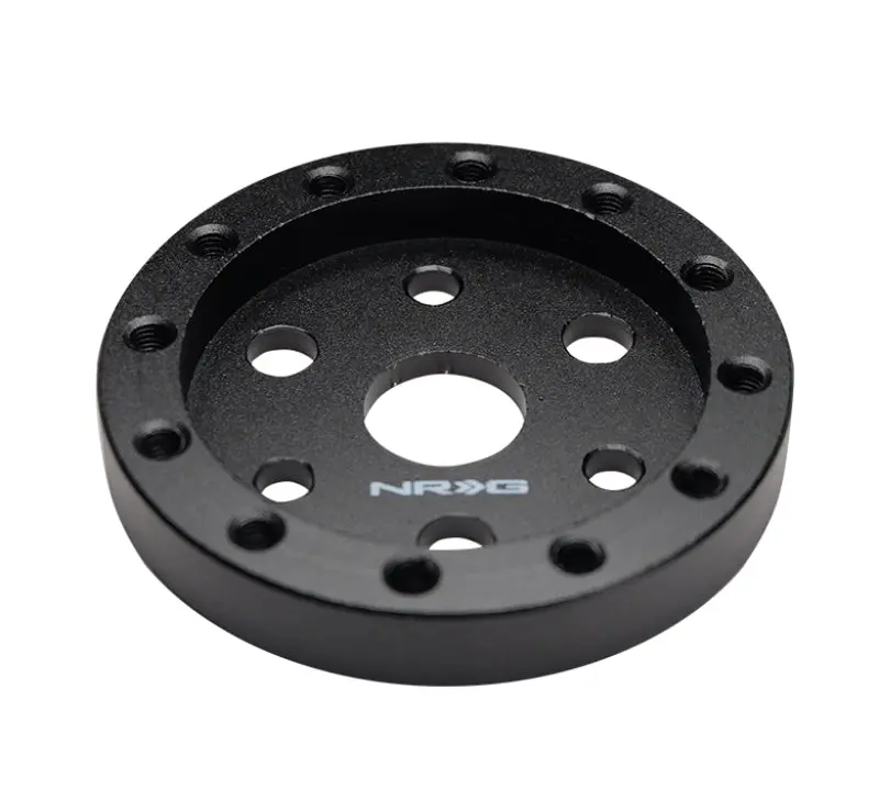 Nrg 3 Hole To 6 Hole Steering Wheel Adapter 1/2In. - Black 1