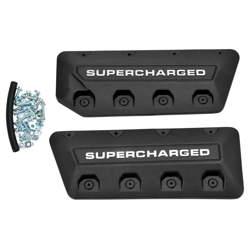 Edelbrock Coil Cover Kit 2018-19 Ford Mustang 5.0L Gt W/ Edelbrock R2650 Supercharger 1