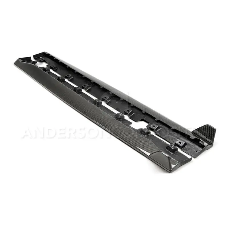 Anderson Composites 2015-2017 Ford Mustang Gt350 Style Rocker Panel Splitter 1