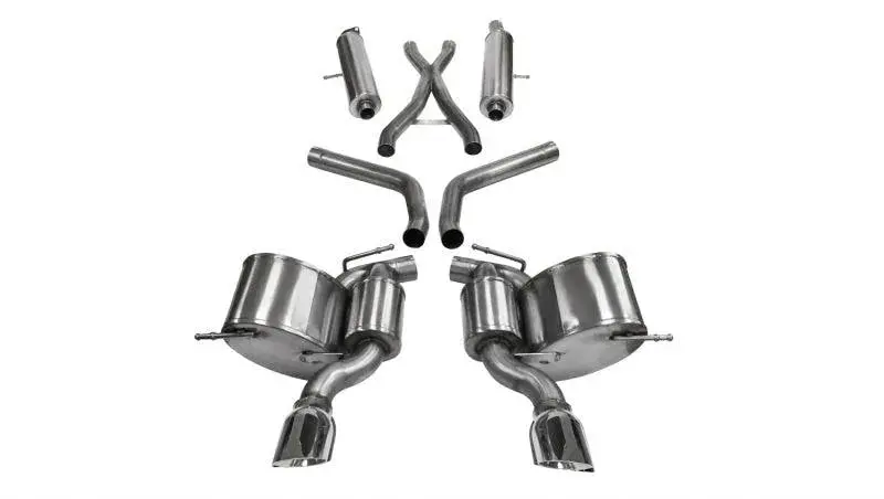Corsa 12-20 Jeep Grand Cherokee 6.4L V8 Polished Sport Cat-Back Exhaust 1