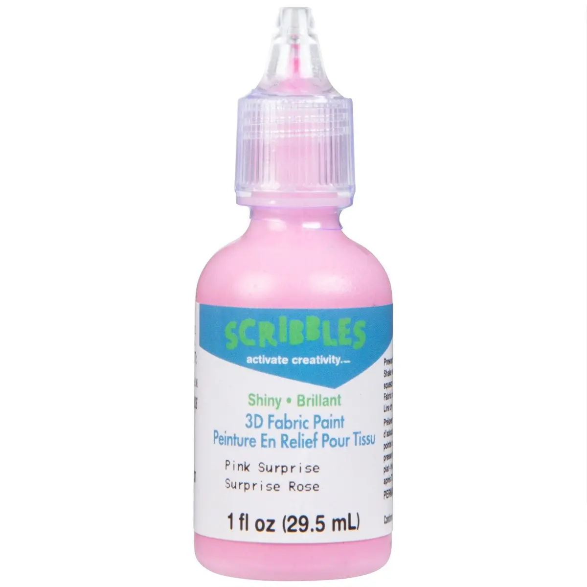 Scribbles • 3D Textielverf Glanzend 29,5Ml Pink Surprise 1