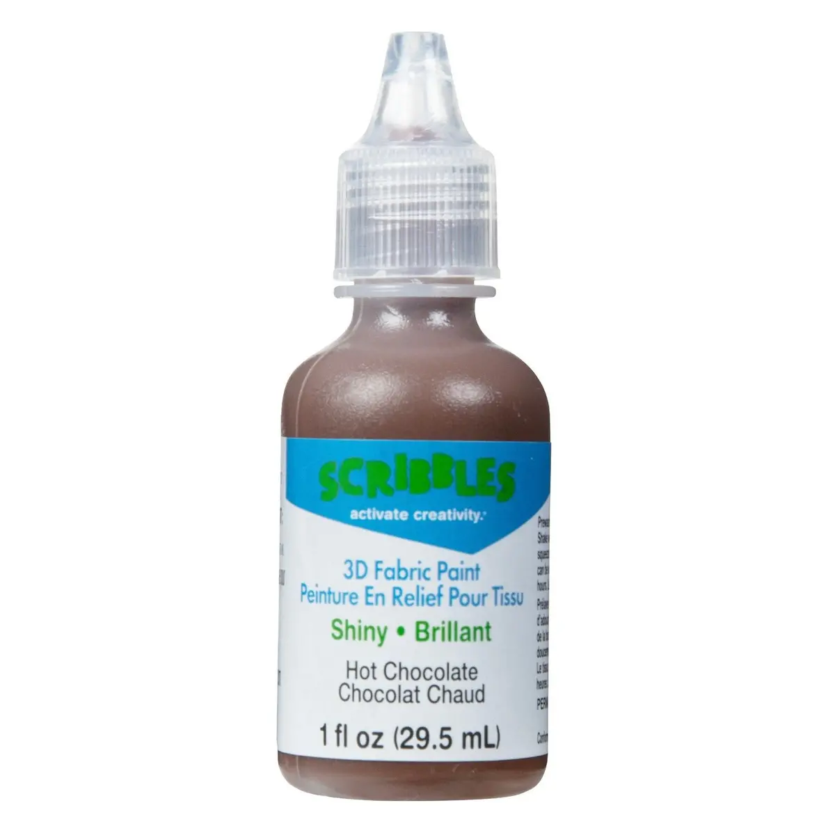 Scribbles • 3D Textielverf Glanzend 29,5Ml Hot Chocolate 1