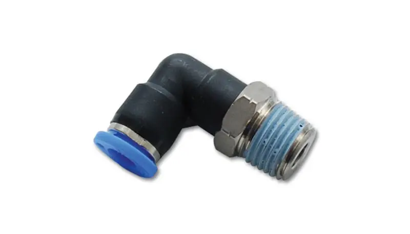 Vibrant Male Elbow Pneumatic Vacuum Fitting (1/4In Npt Thread) - For Use With 1/4In (6Mm) Od Tubing 1
