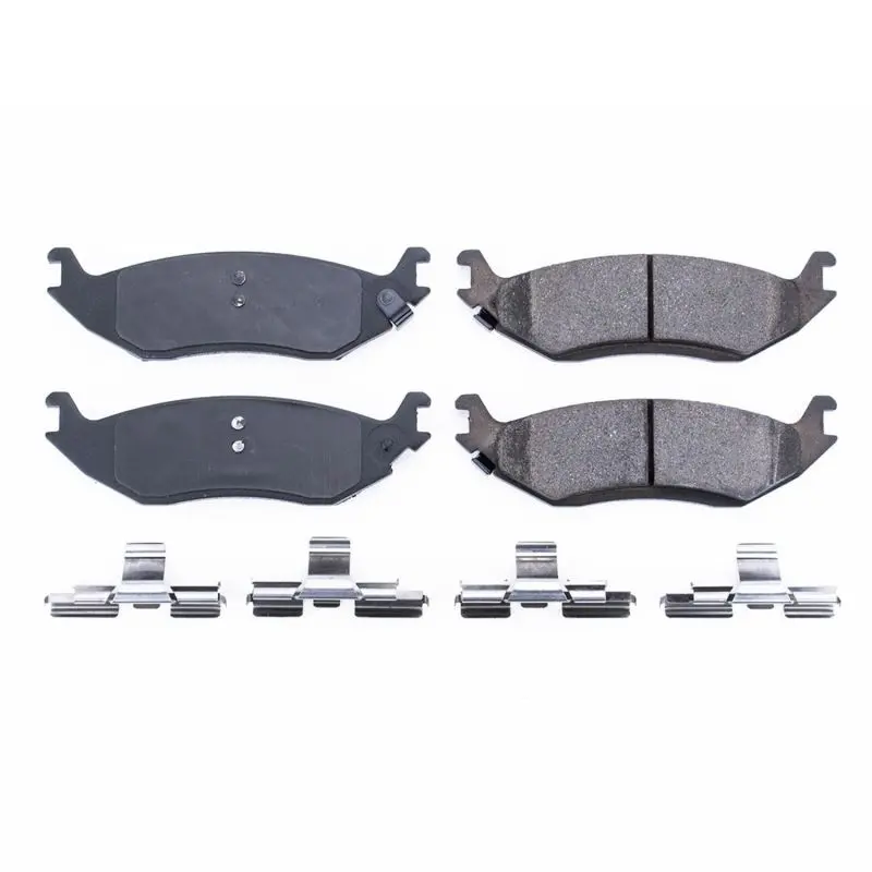 Power Stop 2009-2019 Ram 1500 Rear Z17 Evolution Ceramic Brake Pads W/Hardware 1