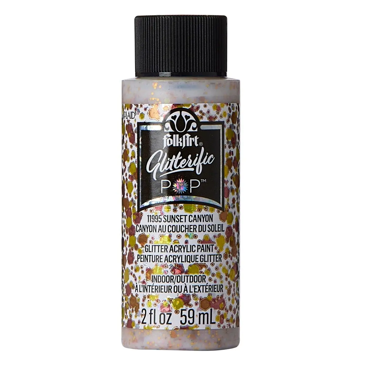 Folkart • Glitterific Pop Acrylic Paint Sunset Canyon 59Ml 1