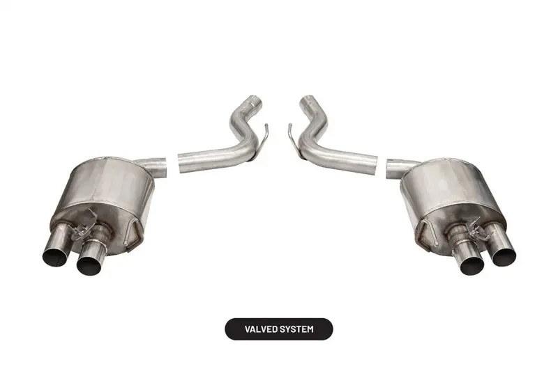 Corsa 2015-2020 Ford Mustang Gt350/R 5.2L V8 Dual Rear Axle-Back- Stainless Dual Rear Exit 1