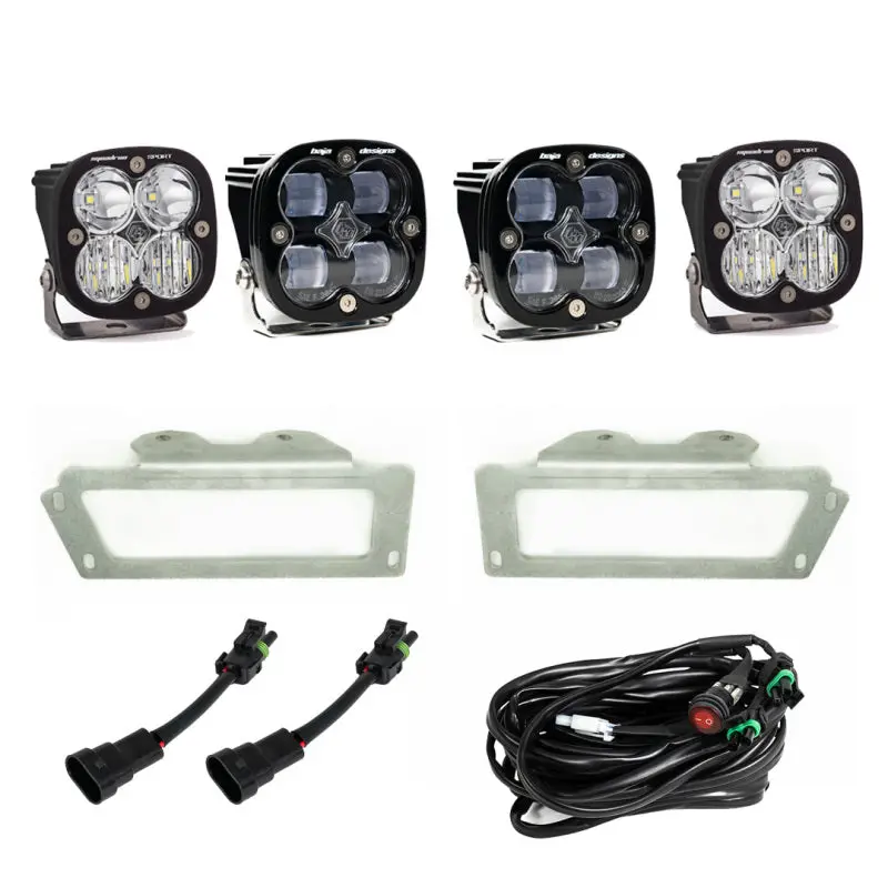 Baja Designs 09-12 Ram 2500/3500 Fog Pocket Kit - White 1