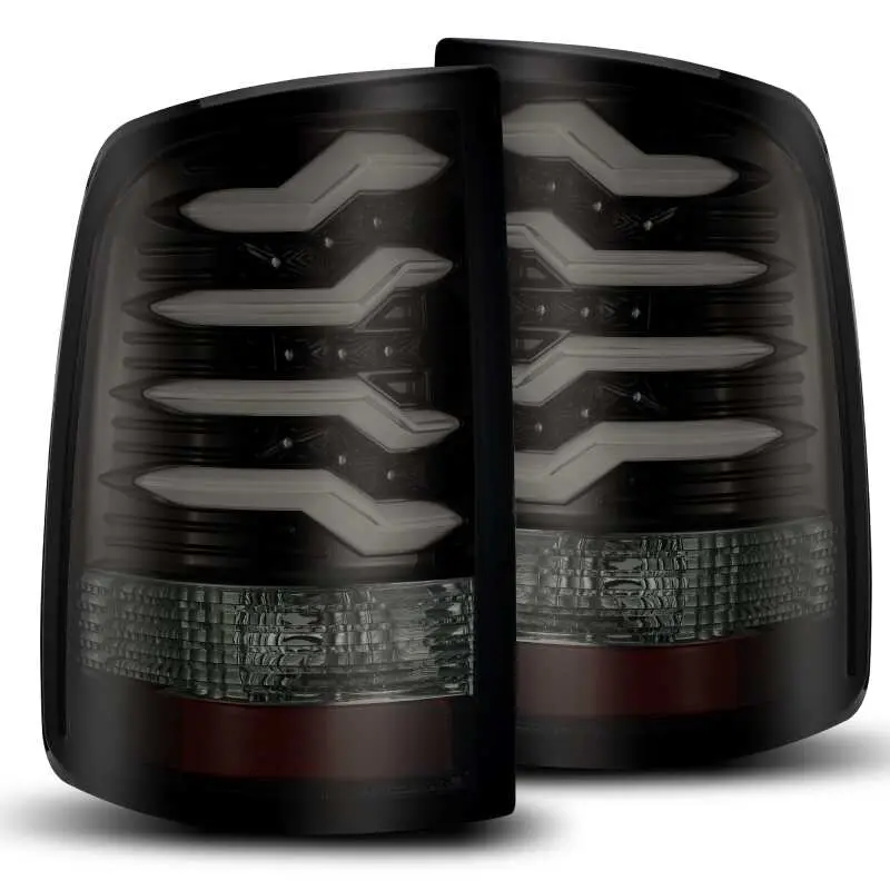 Alpharex 09-18 Dodge Ram 1500 Pro-Series Led Tail Lights Jet Black 1