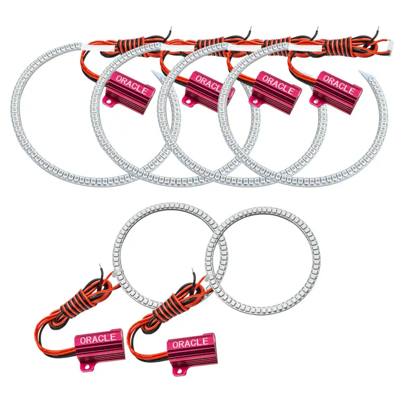 Oracle Jeep Grand Cherokee 11-13 Led Headlight Halo Kit - Red 1