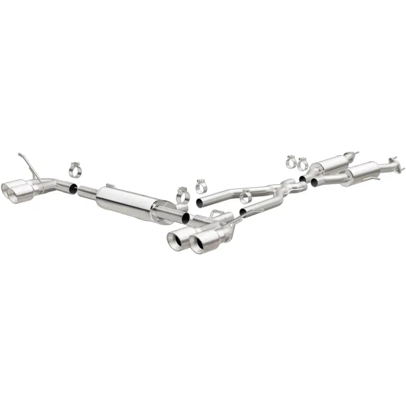 Magnaflow Cat Back, Ss, 2.5In, Quad Split Polish 4In Tip 14-15 Jeep Grand Cherokee 3.6L/5.7L V6/V8 1